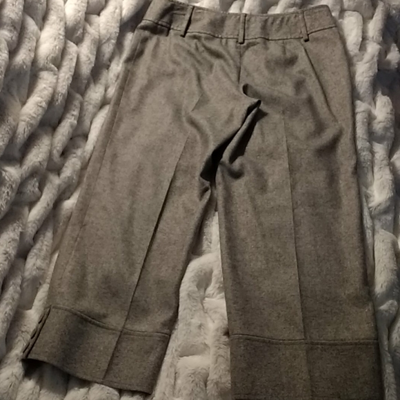 LOFT Wool-blend Button-Detail Straightleg Crops - Picture 2 of 4